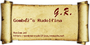 Gombás Rudolfina névjegykártya